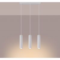 Sollux Lighting Karbon lampa wisząca 3x10 W biała SL.1537