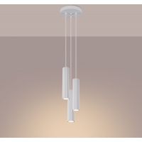 Sollux Lighting Karbon lampa wisząca 3x10 W biała SL.1538