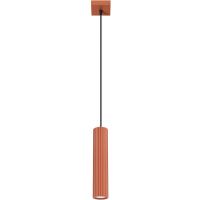 Sollux Lighting Karbon lampa wisząca 1x10 W czerwona SL.1630