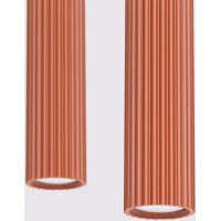 Sollux Lighting Karbon lampa wisząca 2x10 W czerwona SL.1631