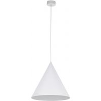 TK Lighting Cono lampa wisząca 1x15 W biała 10008