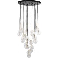 TK Lighting Nilos lampa wisząca 26 x W czarna-złota 10099