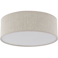 TK Lighting Nicola plafon 4x15 W biały/len 10199