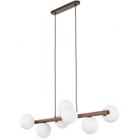 TK Lighting Estera lampa wisząca 7x8 W drewno 10272