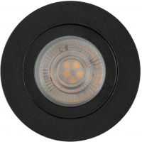 TK Lighting Aura lampa do zabudowy 1x10 W czarna 10571