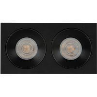 TK Lighting Prisma Duo Black lampa do zabudowy 2x10 W czarna 10579