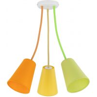TK Lighting Wire Colour lampa wisząca 3x15 W multikolor 2106