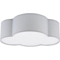 TK Lighting Cloud plafon 2x15W szary/biały 3144