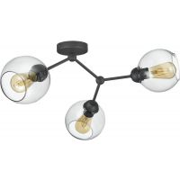 TK Lighting Fairy lampa podsufitowa 3x15 W czarna 4372