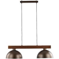 TK Lighting Orson lampa wisząca 2x15W brązowy 4507