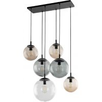 TK Lighting Esme lampa wisząca 7x15 W grafitowa 4819