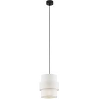 TK Lighting Calisto lampa wisząca 1x15W biały/czarny 5094