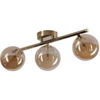 TK Lighting Estera lampa podsufitowa 3x6W złoty/bursztynowy 5418