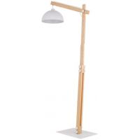 TK Lighting Oslo lampa stojąca 1x15W sosna/biała 5592