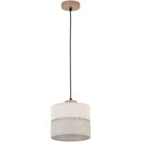 TK Lighting Eco lampa wisząca 1x15W jasne drewno 5770