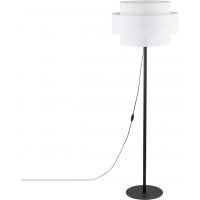 TK Lighting Calisto lampa stojąca 1x15W biały/czarny 5894