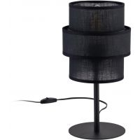 TK Lighting Calisto lampa stołowa 1x15W czarny 5895