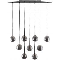 TK Lighting Esme lampa wisząca 9x6 W czarna 6148