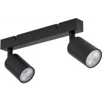 TK Lighting Top lampa podsufitowa 2x10 W czarna 6175