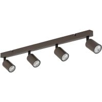 TK Lighting Top lampa podsufitowa 4x10 W brązowa 6182