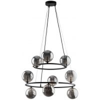 TK Lighting Anabelle lampa wisząca 9x6 W czarna 6845