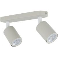 TK Lighting Livia lampa podsufitowa 2x10 W beżowa 10239