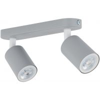 TK Lighting Livia lampa podsufitowa 2x10 W szara 10241
