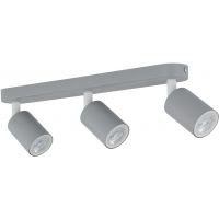 TK Lighting Livia lampa podsufitowa 3x10 W szara 10242