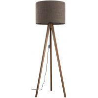 TK Lighting Grand lampa stojąca 1x15 W drewno-brązowa 16019
