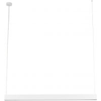 TK Lighting Luxe lampa wisząca 1x40 W biała 18079