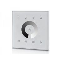 Unilight panel sterowania ścienny szkło białe SR-2300TR-G4-DIM-EU(DT6)-AC