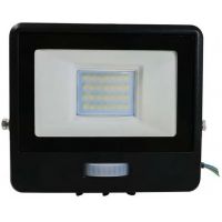 V-TAC kinkiet zewnętrzny 1x20W LED z czujnkiem ruchu czarny 20284