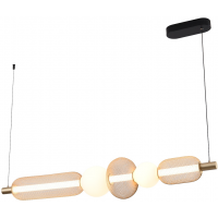 Zuma Line Sarr lampa wisząca 1x27 W czarna/złota 003064-031438