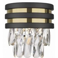 Zuma Line Naica kinkiet 1x42 W czarny-złoty W0525-01A-P7D7