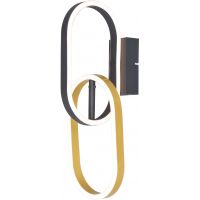 Zuma Line Ravon kinkiet 1x12 W czarny/złoty W241145502