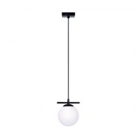 Zuma Line Globe lampa wisząca 1x10 W biała-czarna 1207