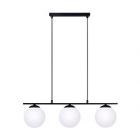 Zuma Line Globe lampa wisząca 3x10 W biała-czarna 1209