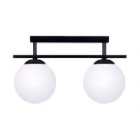 Zuma Line Globe lampa podsufitowa 2x10 W biała-czarna 1211