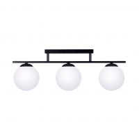 Zuma Line Globe lampa podsufitowa 3x10 W biała-czarna 1212