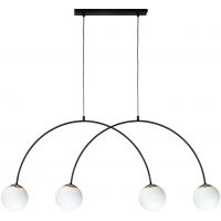 Zuma Line Bow lampa wisząca 4x10 W czarna 1220