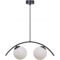 Zuma Line Lara lampa wisząca 2x8W LED czarny/biały 5013