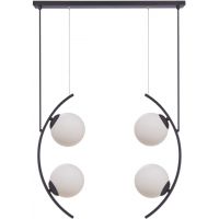 Zuma Line Helix lampa wisząca 4x8W LED czarny/biały 5016
