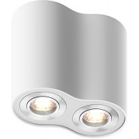 Zuma Line Rondoo lampa podsufitowa 2x50W biała 50407-WH
