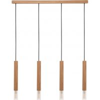 Zuma Line Madera lampa wisząca 4x28 W brązowa 8620403