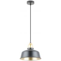 Zuma Line Mensa lampa wisząca 1x40 W czarna A8063-WH