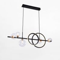 Zuma Line Taremi lampa wisząca 5x15 W 1x3,5 W czarna-złota MD2448-7B-3BGD