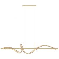 Zuma Line Athesa lampa wisząca 1x26 W przezroczysta-złota MD3170-1-3GT