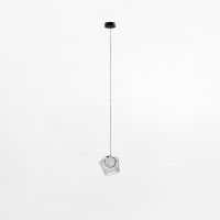 Zuma Line Colore lampa wisząca 1x6 W czarna-przezroczysta MD3350-1BL/C