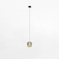 Zuma Line Colore lampa wisząca 1x6 W czarna-przezroczysta-bursztynowa MD3350-1BL/CO