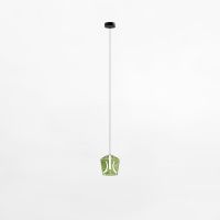 Zuma Line Colore lampa wisząca 1x6 W czarna-zielona-przezroczysta MD3350-1BL/GR